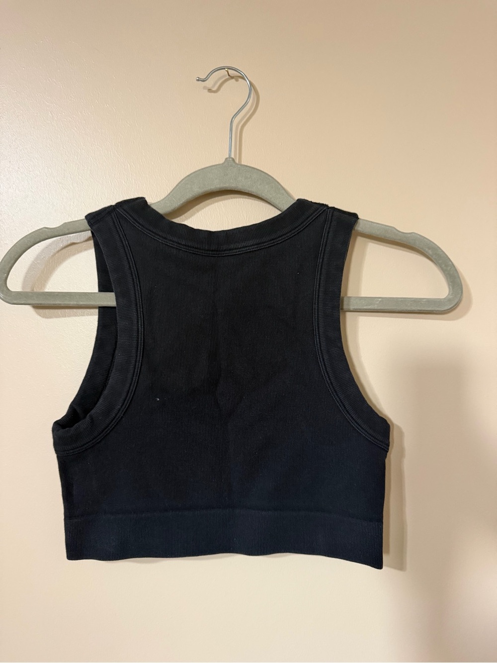 Gymboree Black Ribbed Cropped Tank - Picture 2 of 3